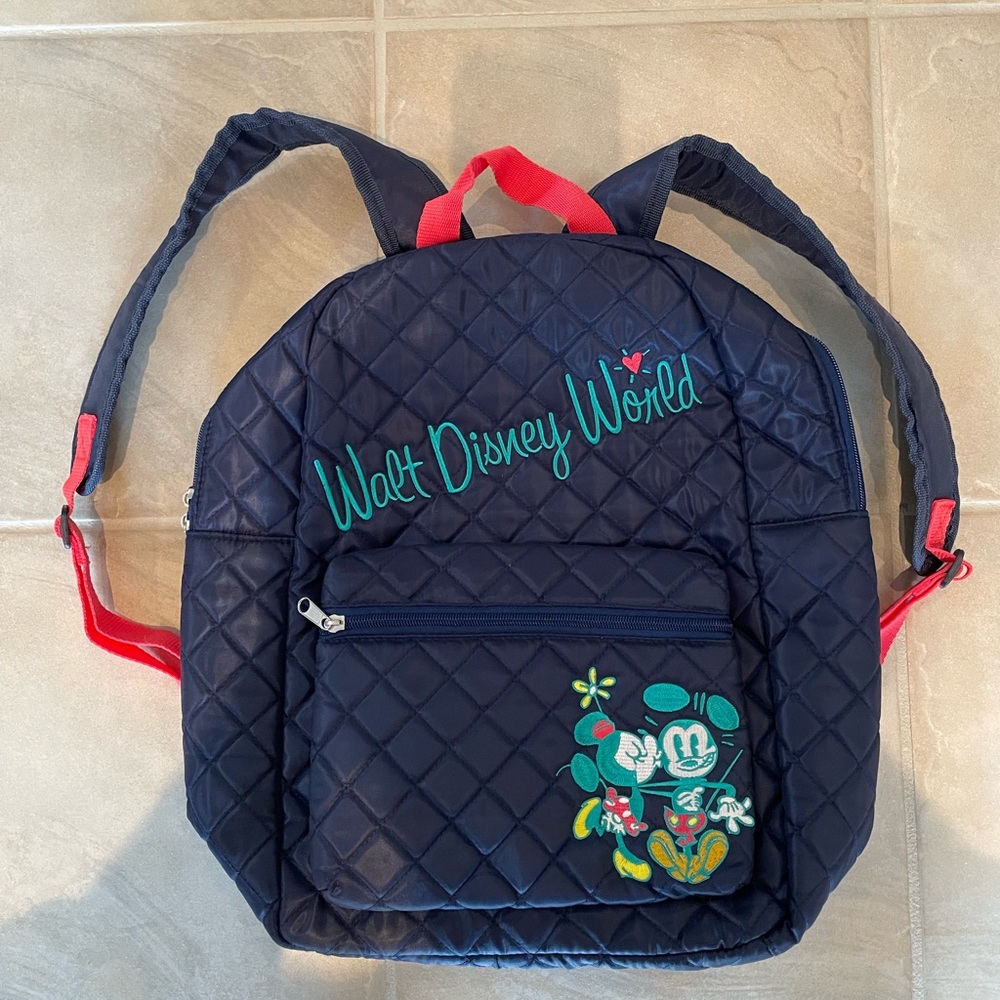 Navy Walt Disney backpack!